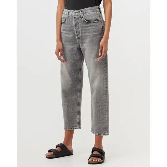 AGOLDE 90’s Crop Mid Rise Straight Jean in Gray NWOT - Picture 1 of 7